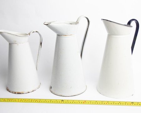 Hospital Jugs in Enamel (priced individually)